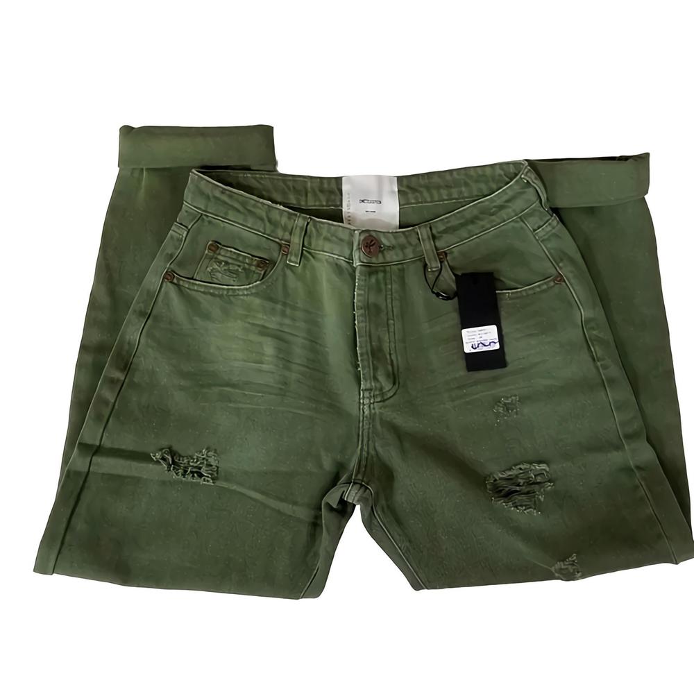 New One Teaspoon  Messed Up Saints Boyfriend sz 25  Green Jeans